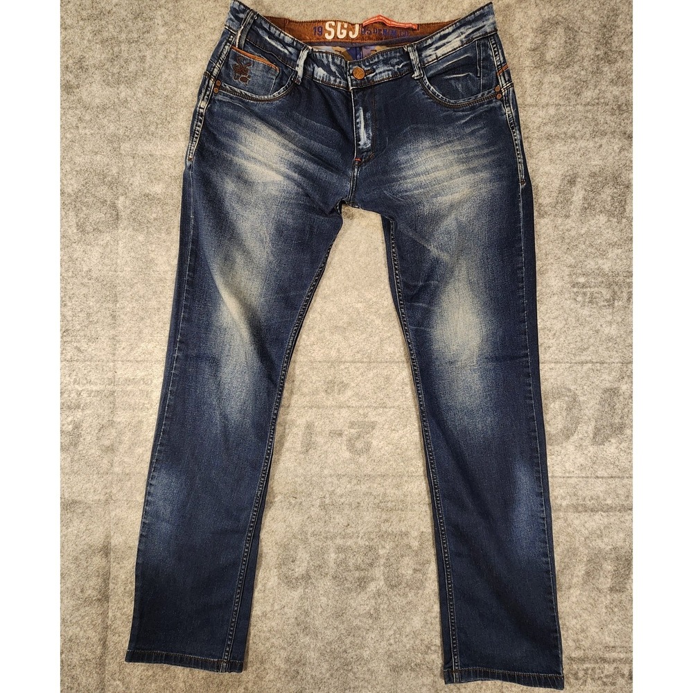 Streetguy Jeans Mens‎ Size 38 Blue Modern Slim Straight Fit
